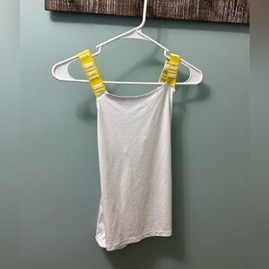 Girls Nike Dri-Fit Tank size large yellow/white